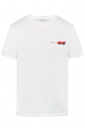 T-shirt z wyszytym wzorem z logo, zdjęcie 1 T-shirt z wyszytym wzorem z logo od Givenchy